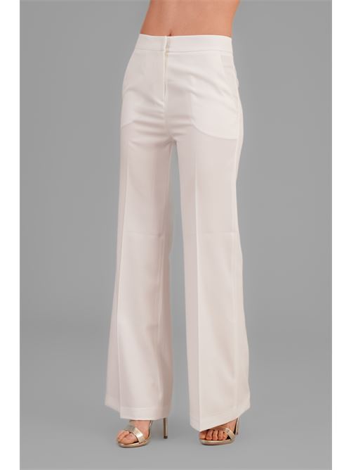 Pantalone in vigogna elastica federica erre | RAFAL 594BIANCO